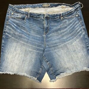 Torrid raw hem plus size shorts